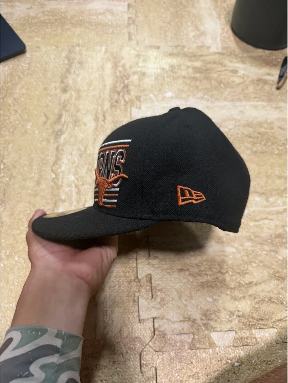 New Era University Texas Longhorns Hat Fitted 7 3/8 READ